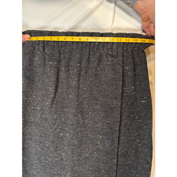 Vintage Karen Kane 90s Wool Fringe Maxi Skirt | Boho Ethnic | Made USA M - Picture 8 of 11